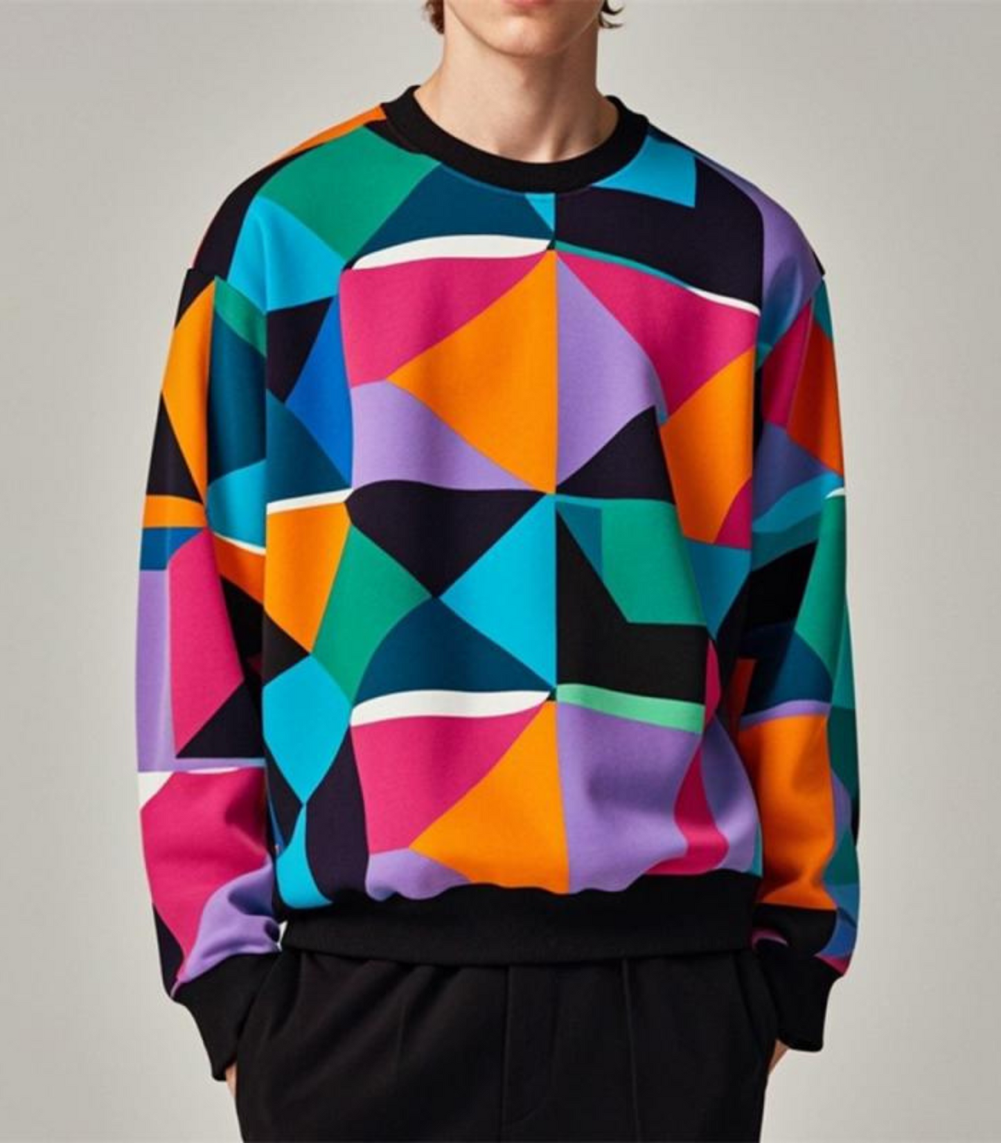 Zev - printed long-sleeved sweatshirt