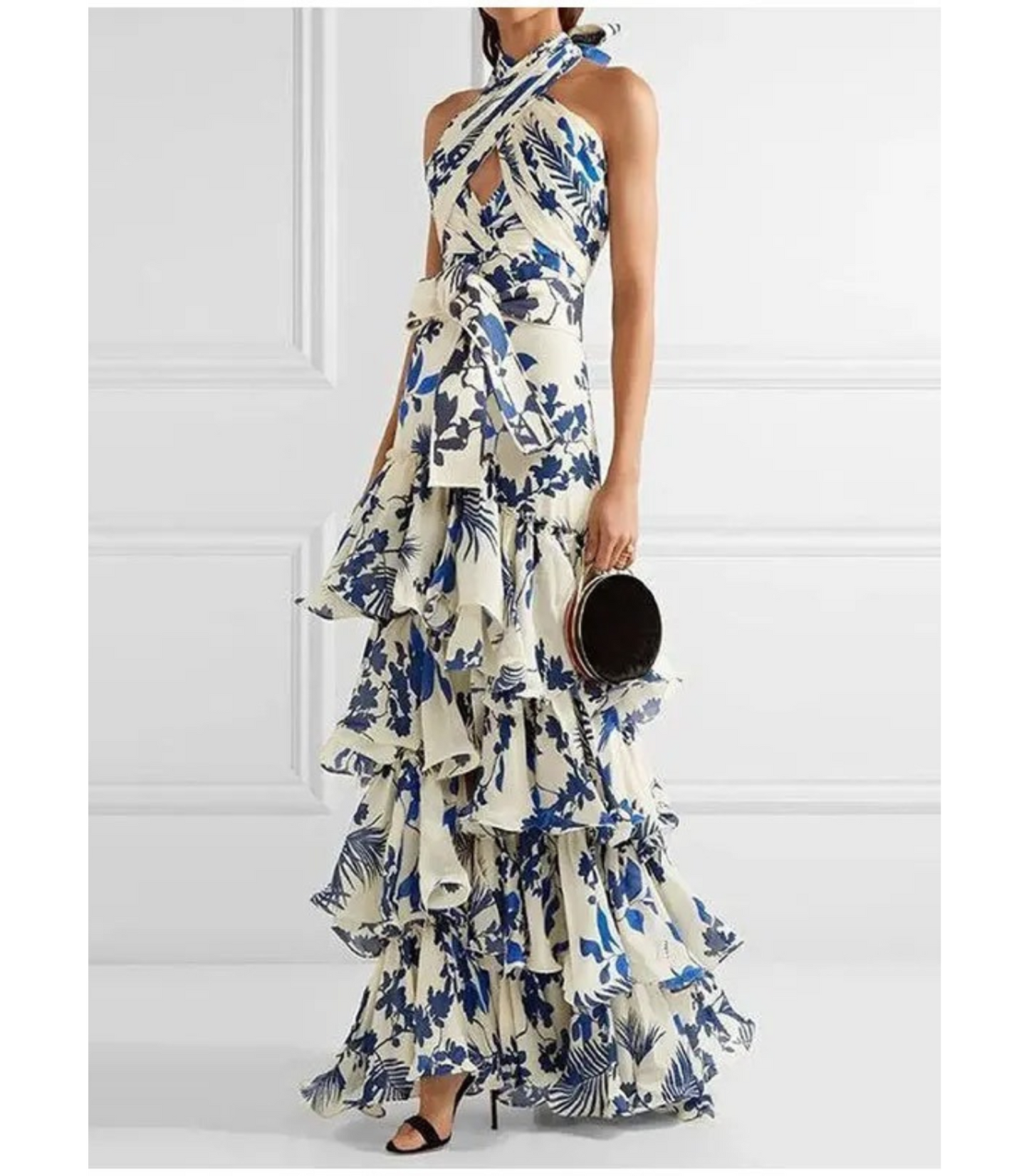 Lincey - Summer dress with ruffles and floral print