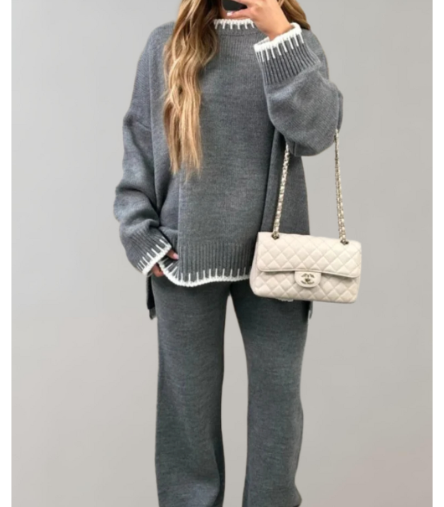 Michelle - Two-piece set with top and wide pants