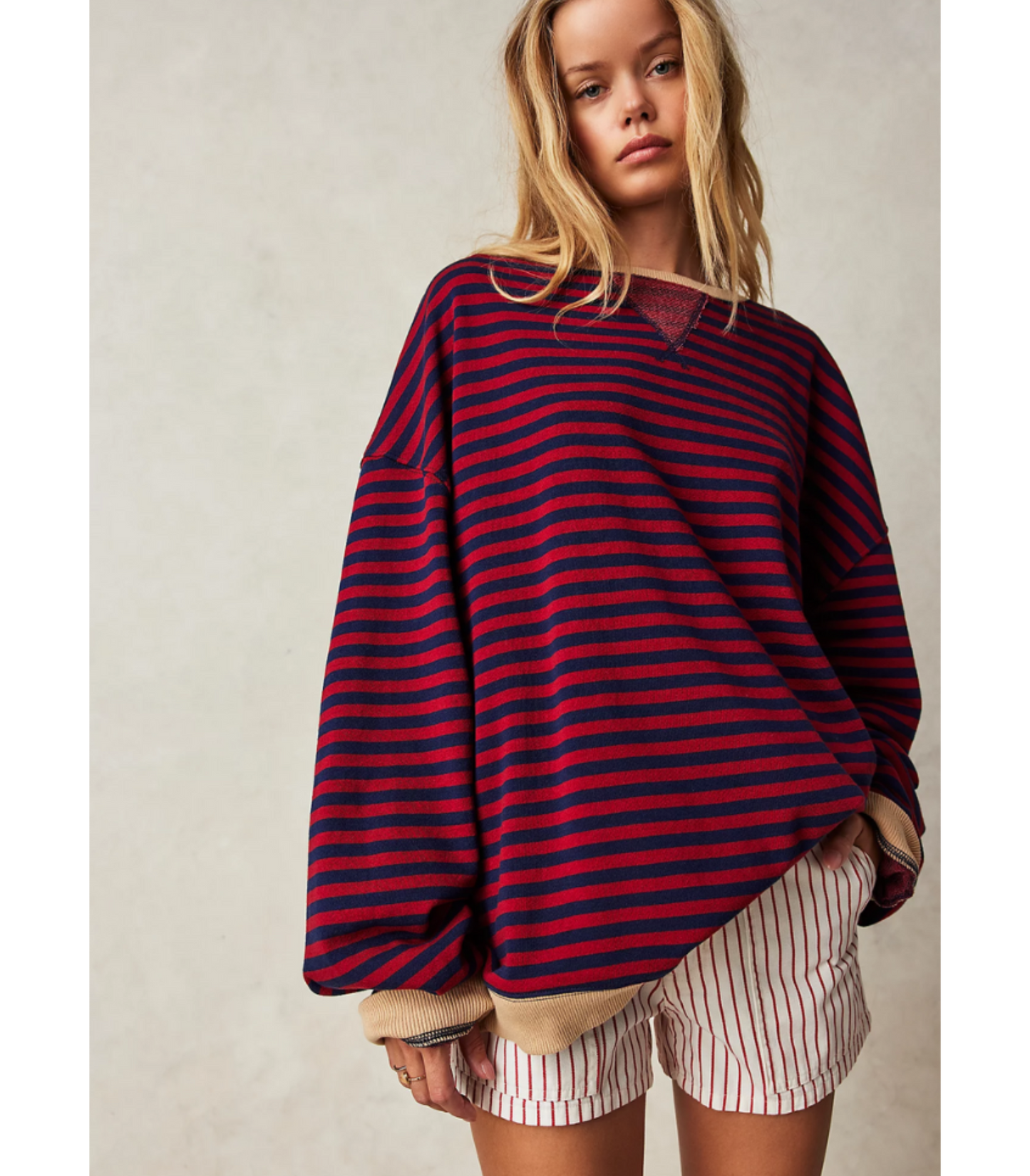 Sharina - Gestreepte oversized trui