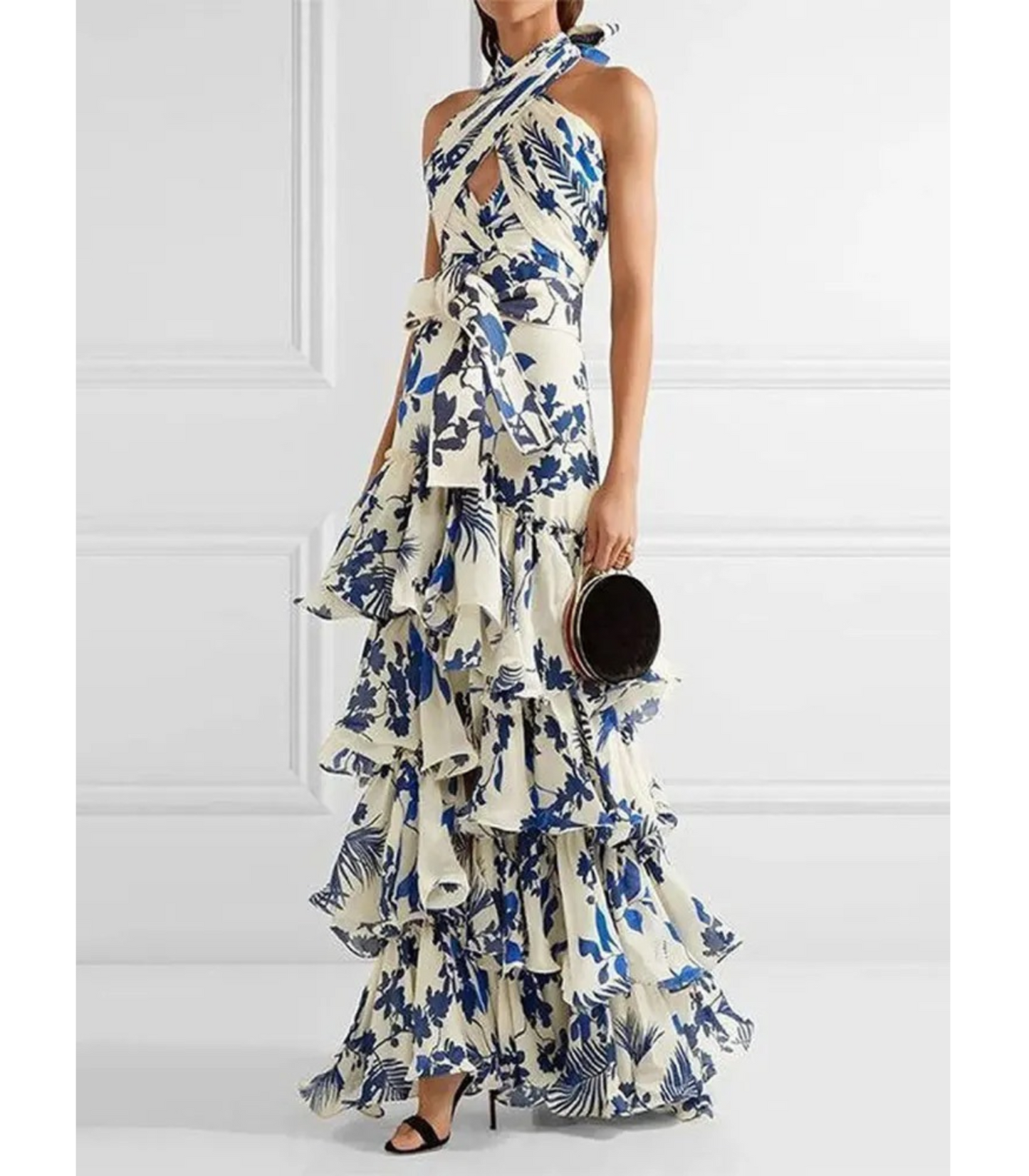 Lincey - Summer dress with ruffles and floral print