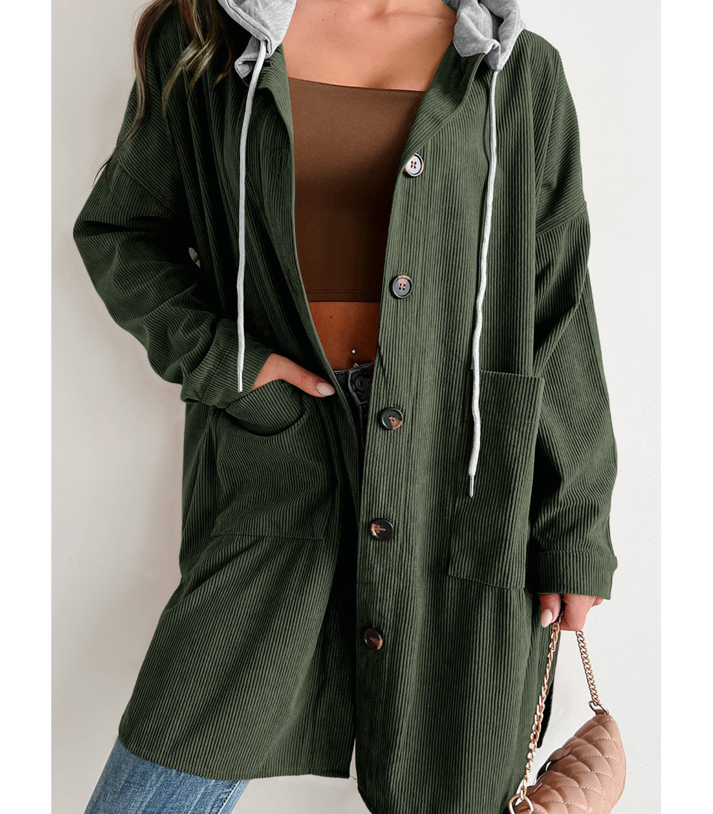 Natasha - Long coat with buttons