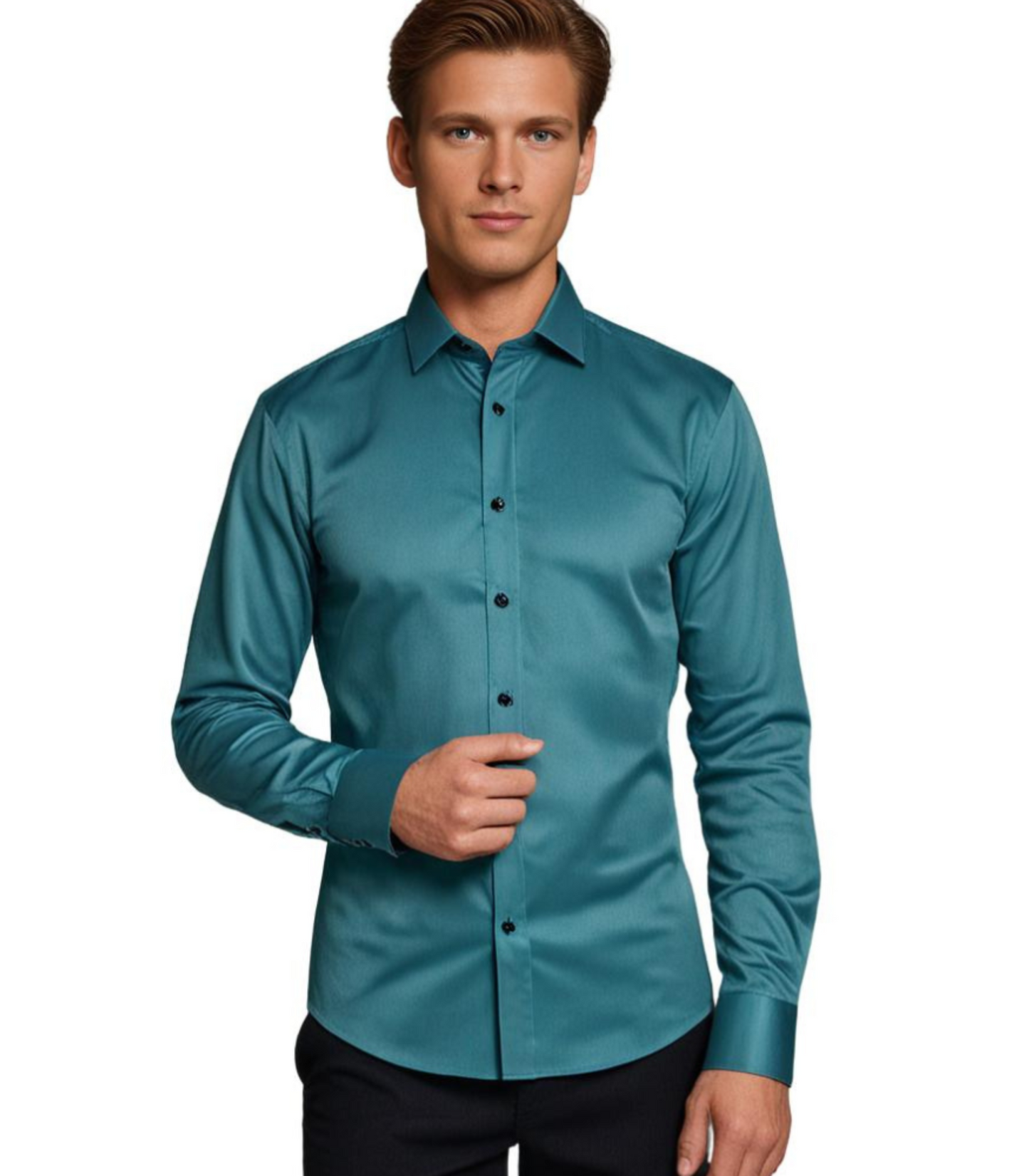 Thomas – Comfortabel Stretch Overhemd voor Heren