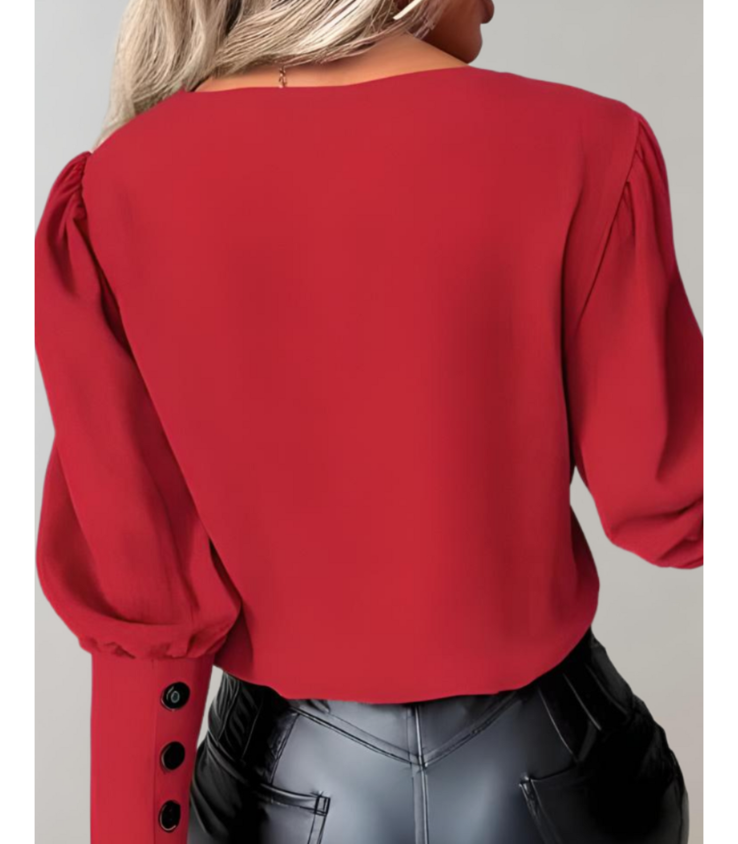 Mara - longsleeve top met V-hals
