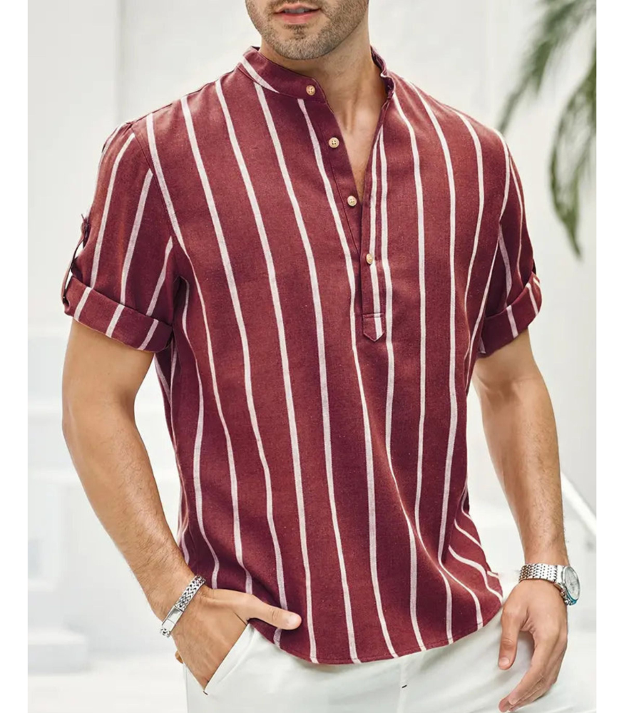 Willem - gestreept shirt met korte mouw
