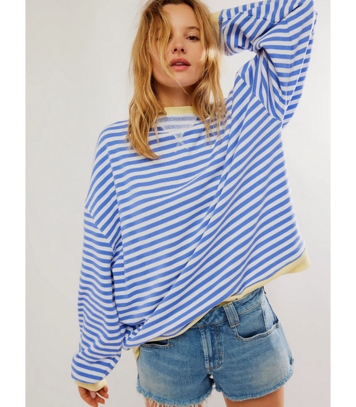 Sharina - Gestreepte oversized trui