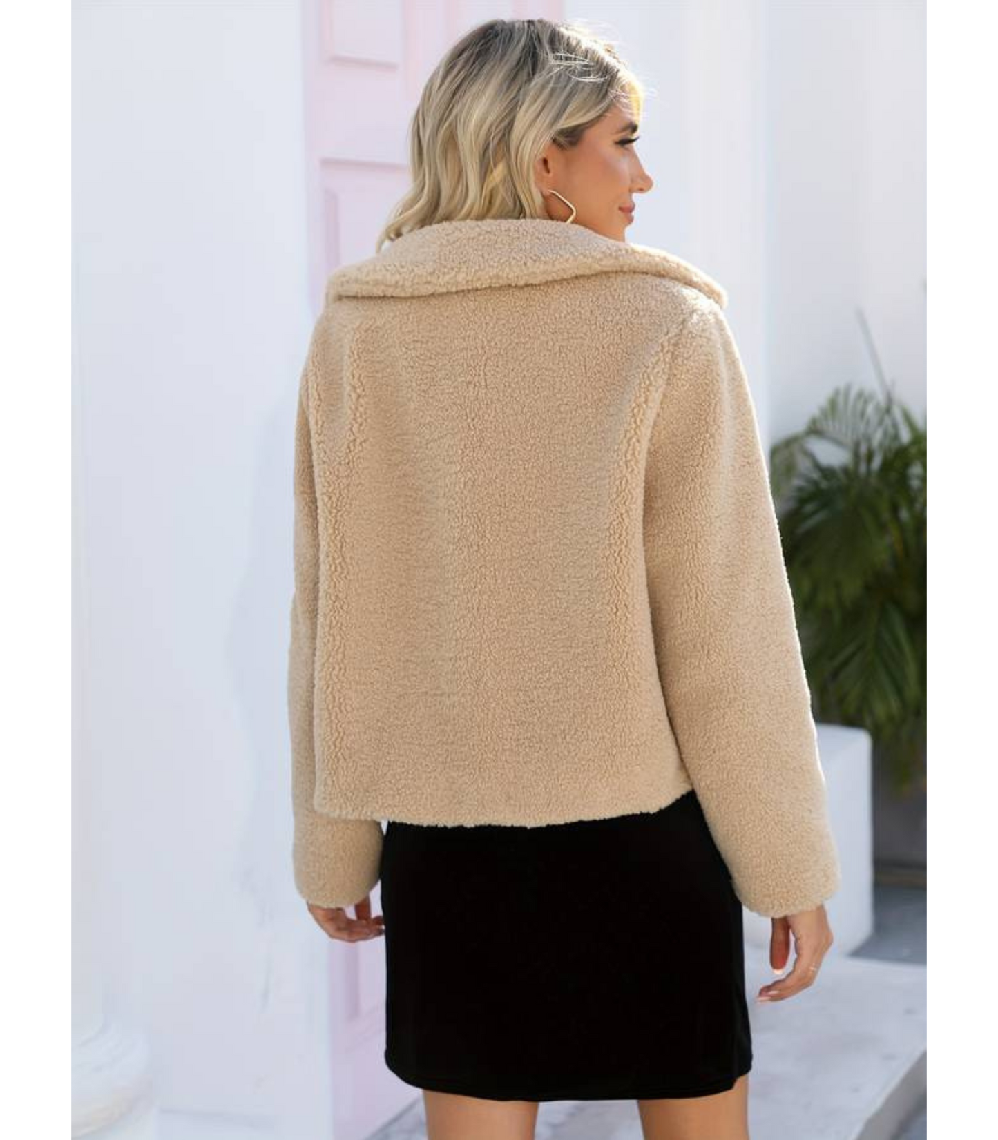 Evertje - Luxurious teddy women's coat