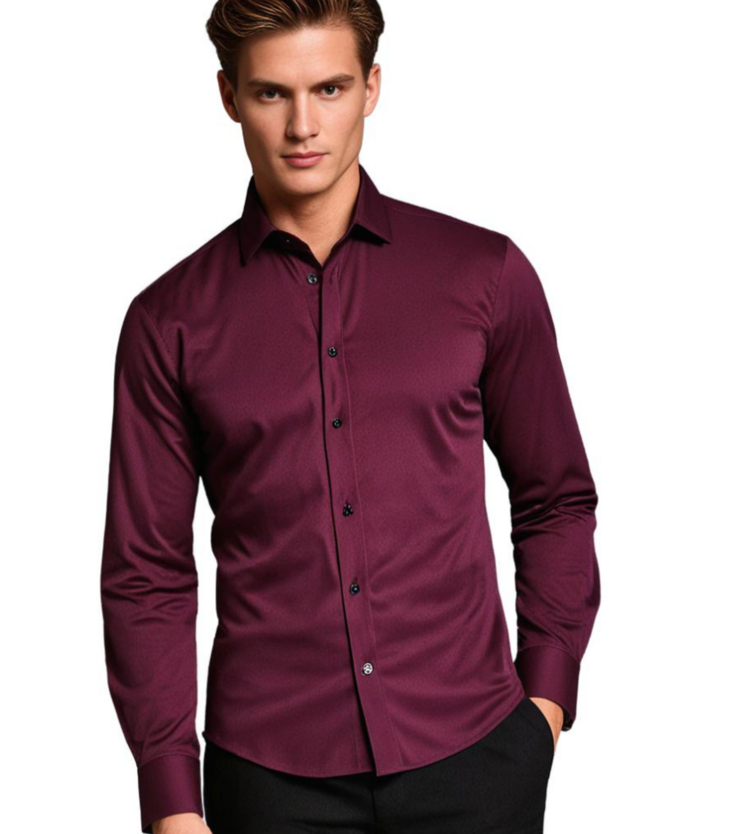 Thomas – Comfortabel Stretch Overhemd voor Heren