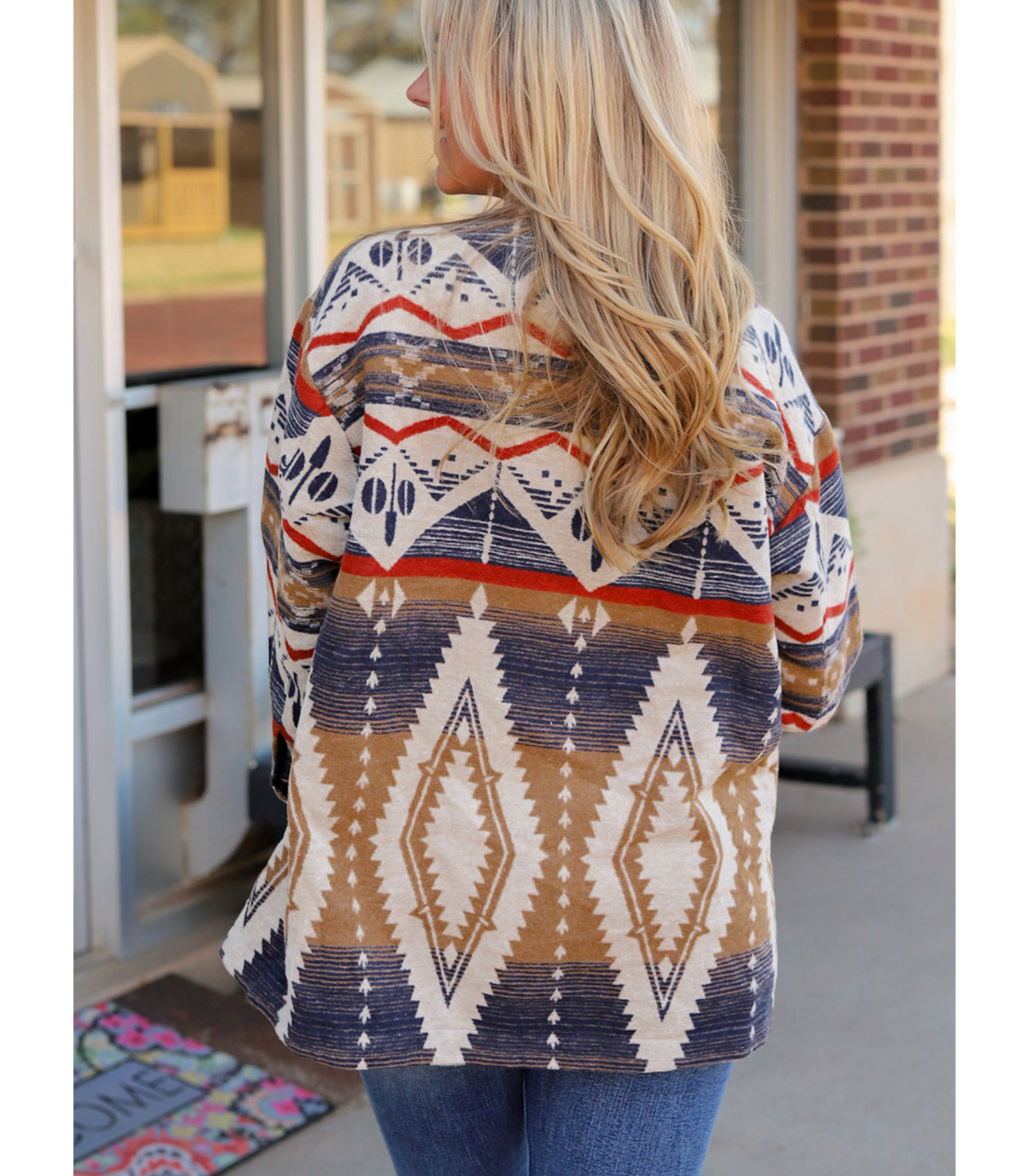 Xanthe - Vest met vintage patroon