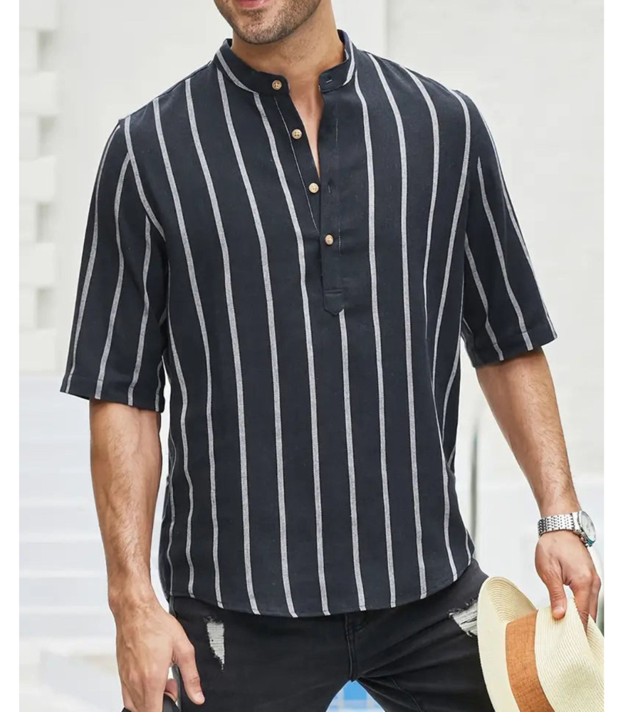 Willem - gestreept shirt met korte mouw