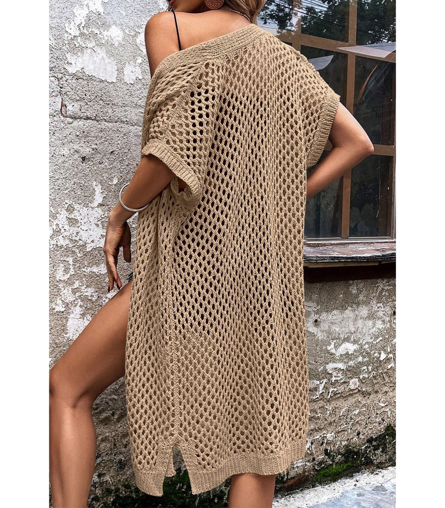 Senna – Zandkleurige Cardigan