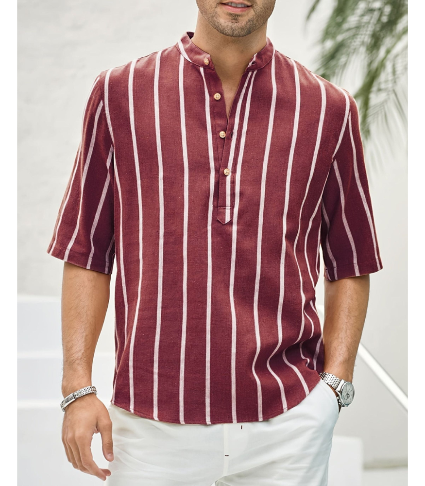 Willem - gestreept shirt met korte mouw