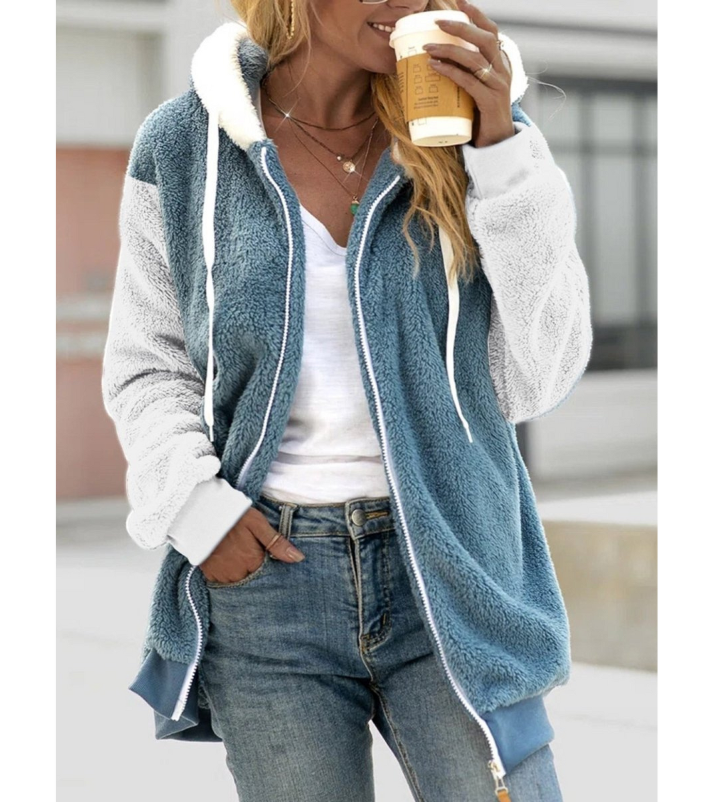 Emma – Comfortabel Fleece Vest met Capuchon voor Dames