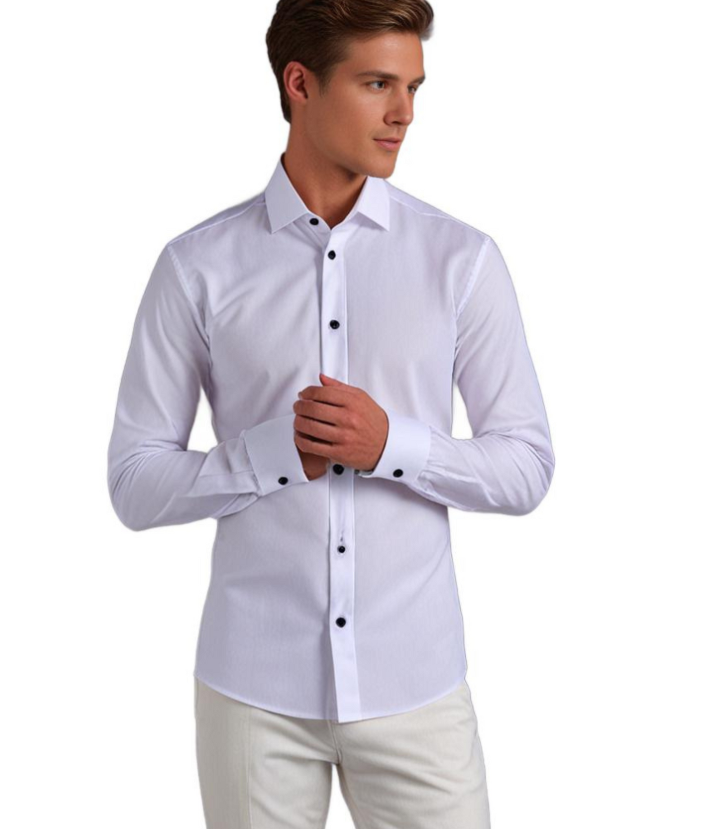 Thomas – Comfortabel Stretch Overhemd voor Heren