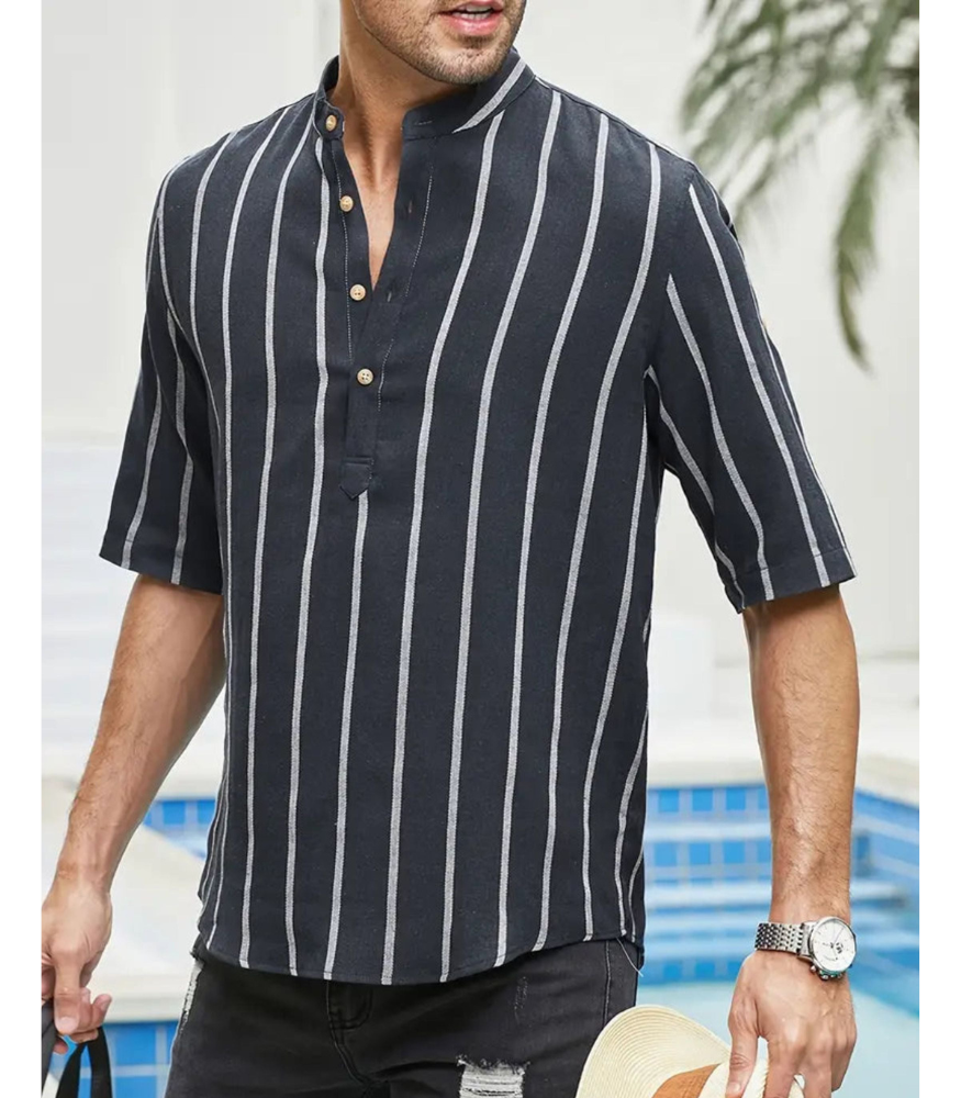 Willem - gestreept shirt met korte mouw