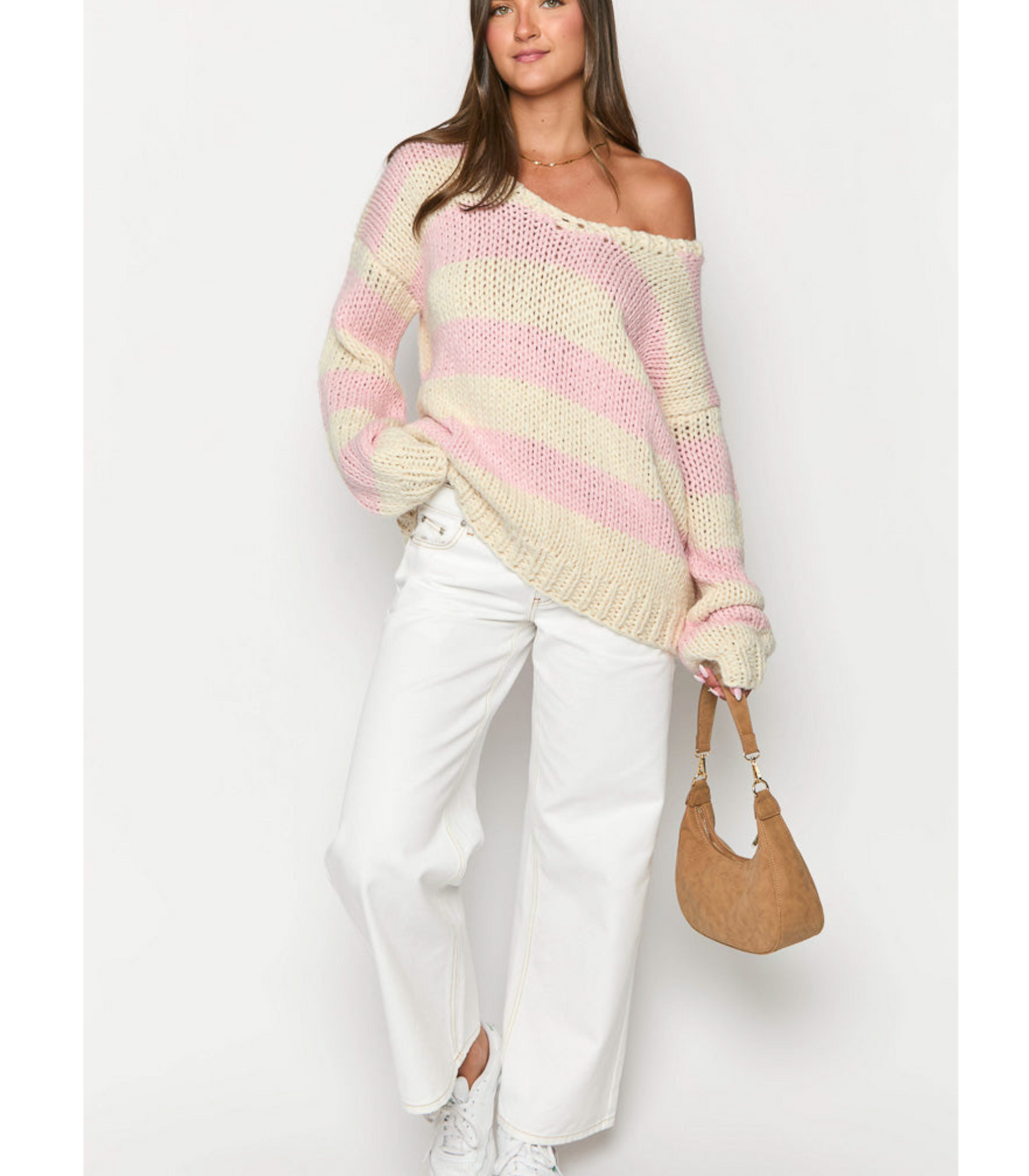 Romina - Oversized Gestreepte Trui