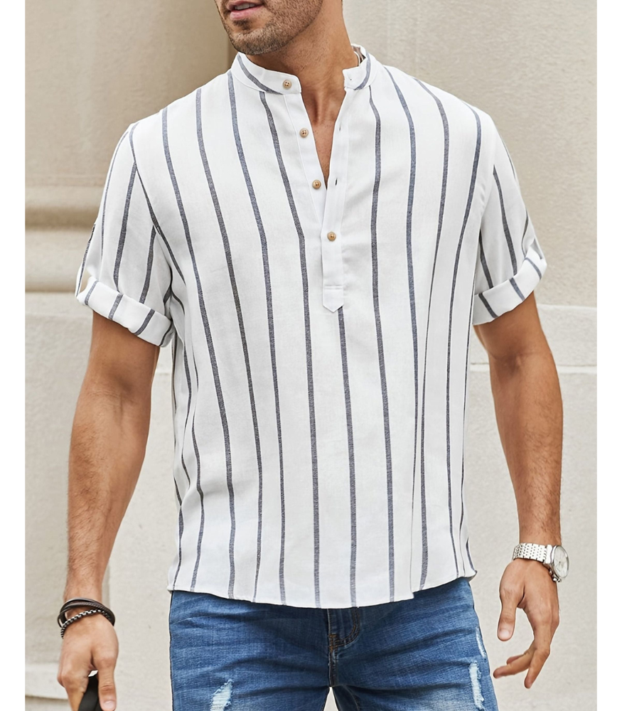 Willem - gestreept shirt met korte mouw