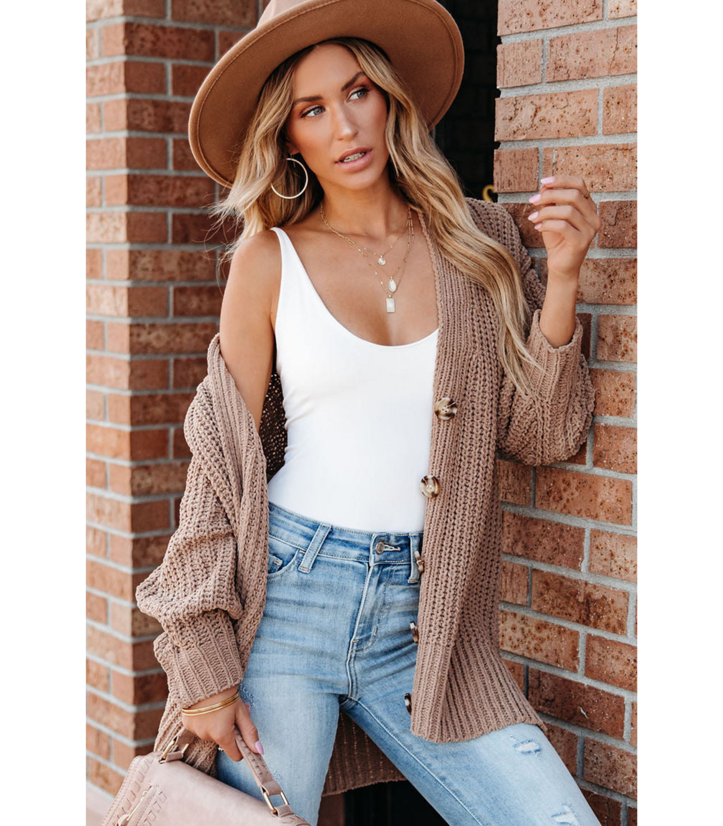 Amy - gebreide cardigan met knoopsluiting
