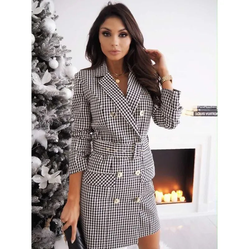 Adelina - Elegante effen chique jurk