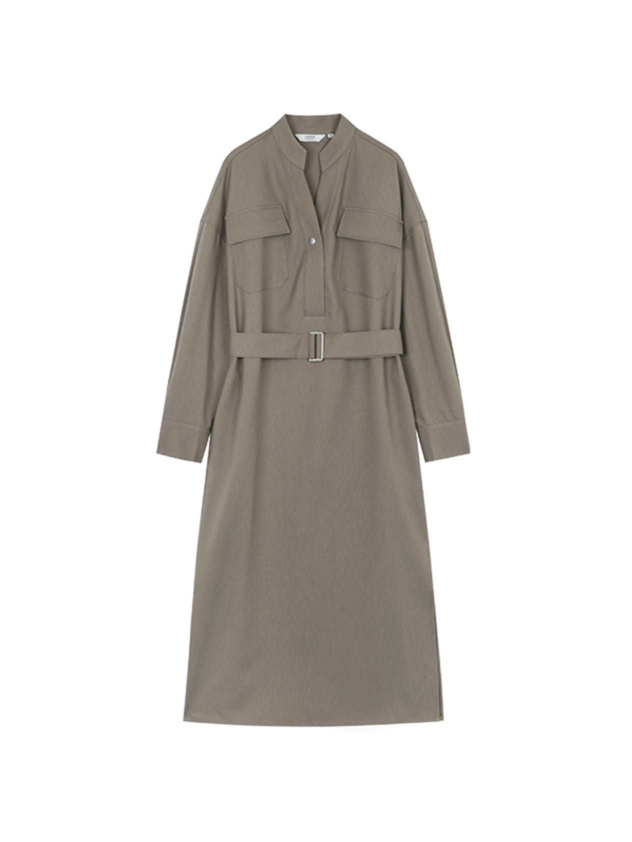 Aliana - Elegante V-Hals Jurk met Riem