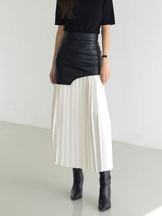 Aline - Chiffon Geplooide Midi-Rok voor Dames