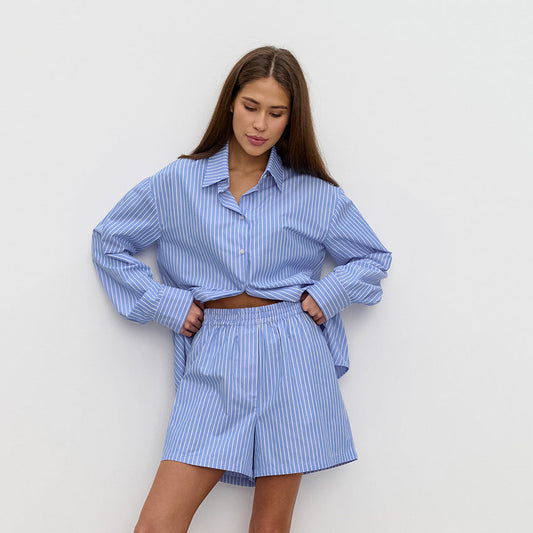 Allyssa - Gestreepte casual set