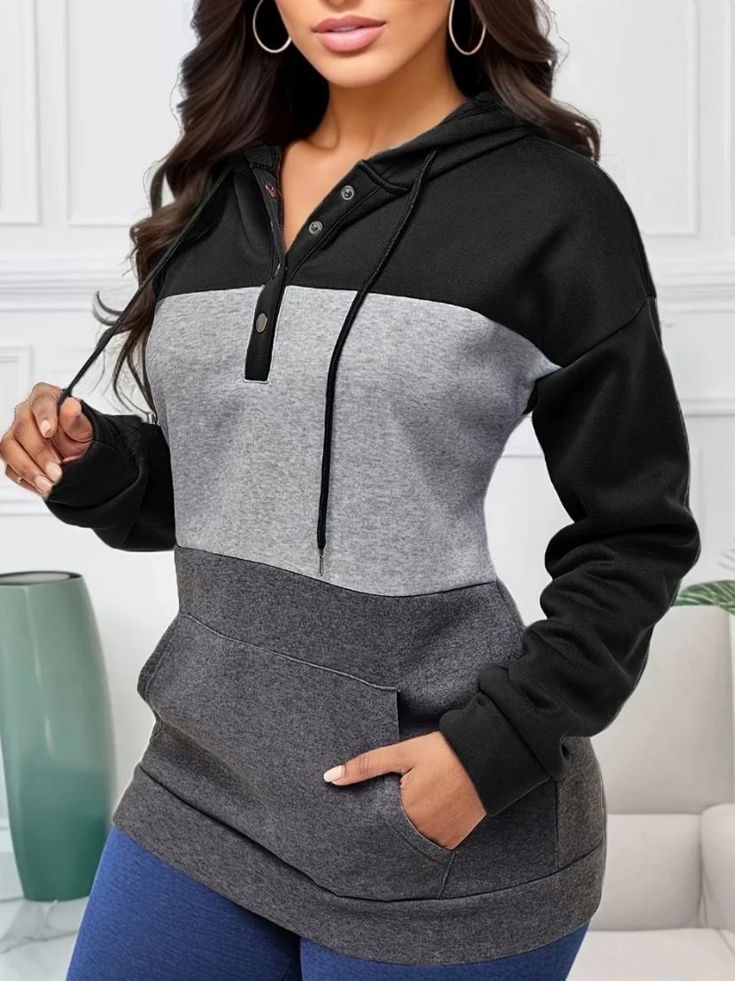 Aranka - Hoodie met knopen