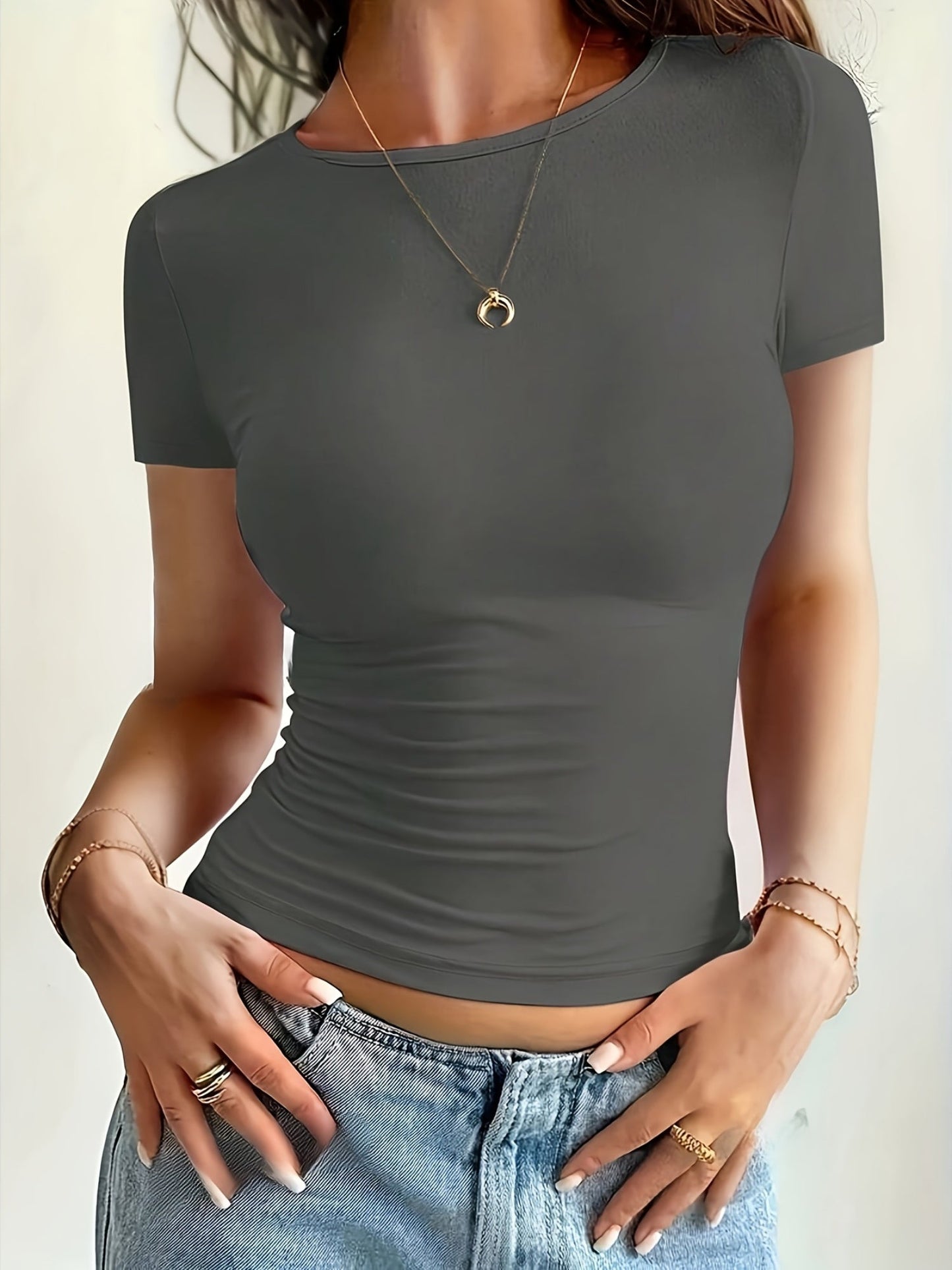 Arendje - Basic Aansluitend T-Shirt