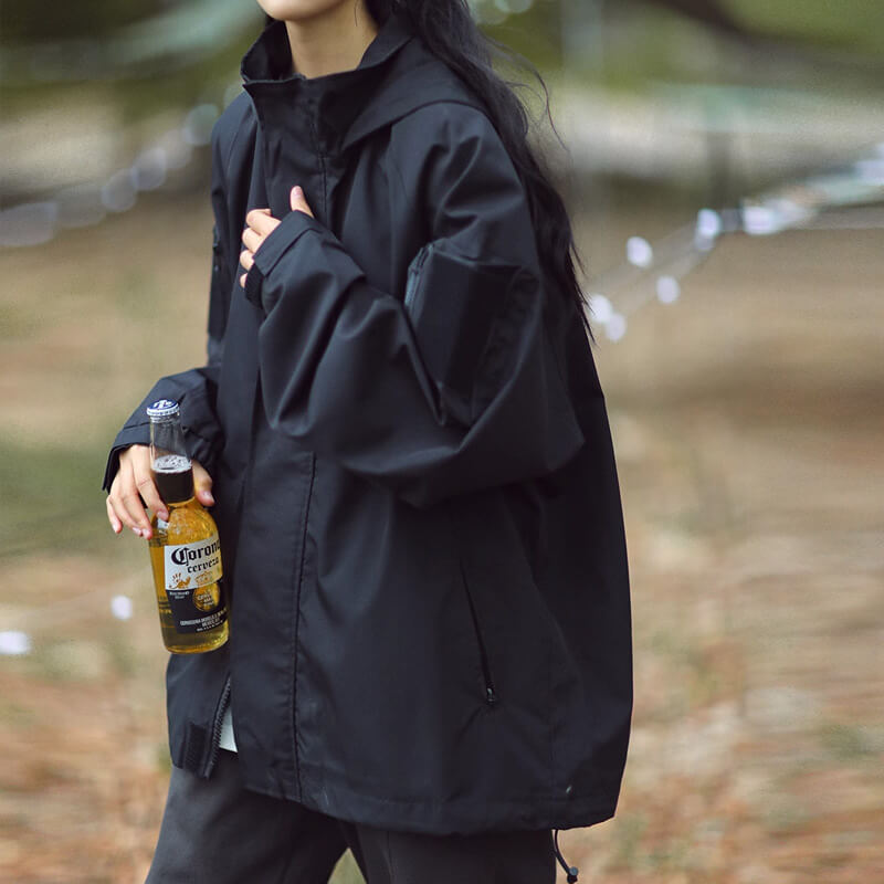 Ashlyn - Waterdicht oversized jack met rits