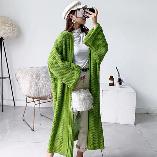 Aymee - lange gebreide wintervest