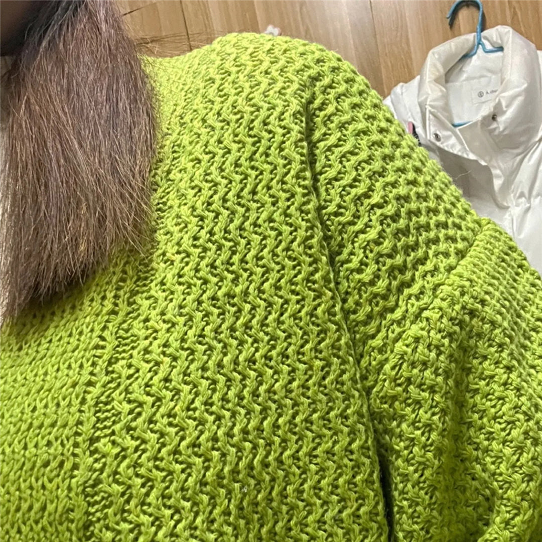 Aymee - lange gebreide wintervest