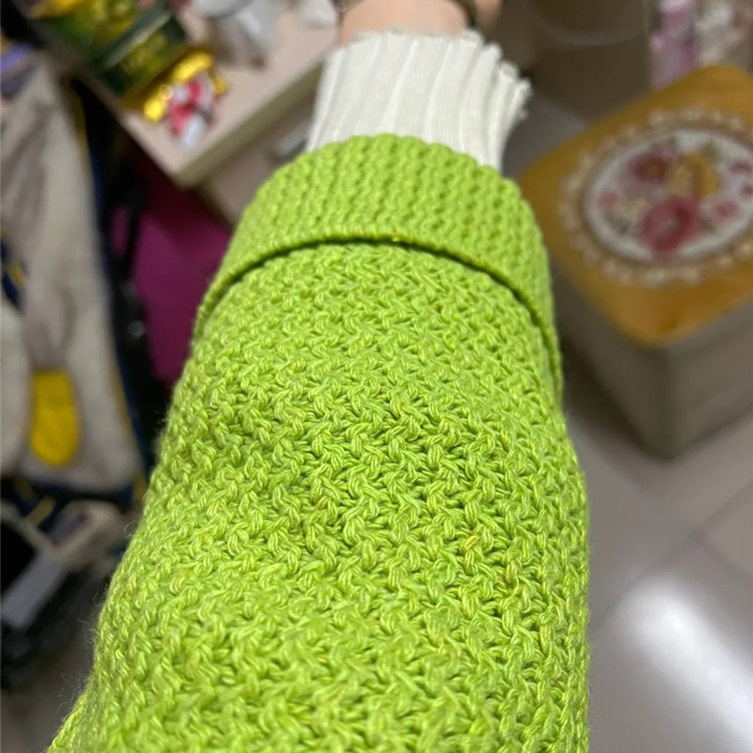 Aymee - lange gebreide wintervest