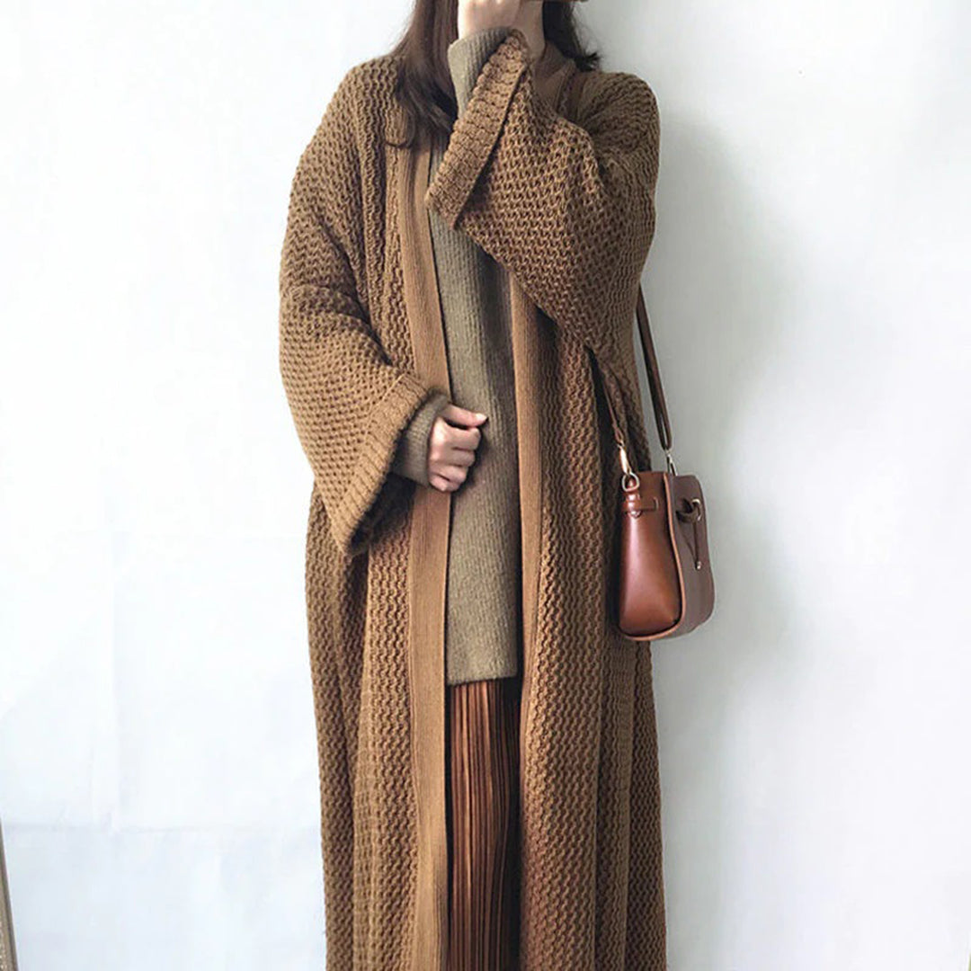 Aymee - lange gebreide wintervest