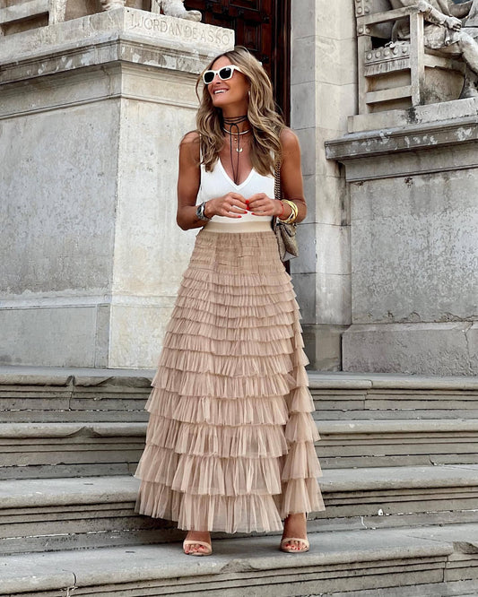 Blanca - Rok met elastische tailleband