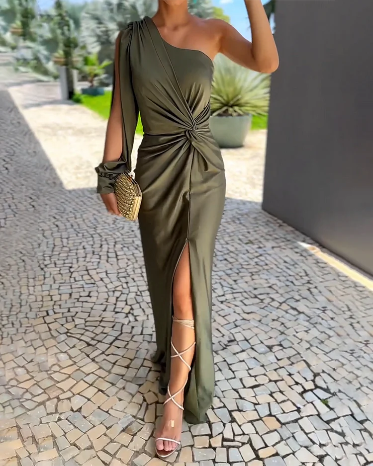 Bouchra – Elegante Maxi-Jurk met Split