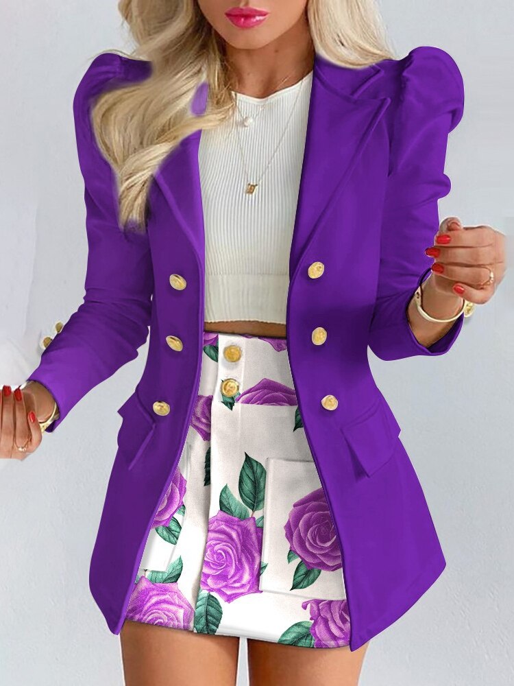 Briana - Stijlvolle 2-Delige Set Blazer en Rok