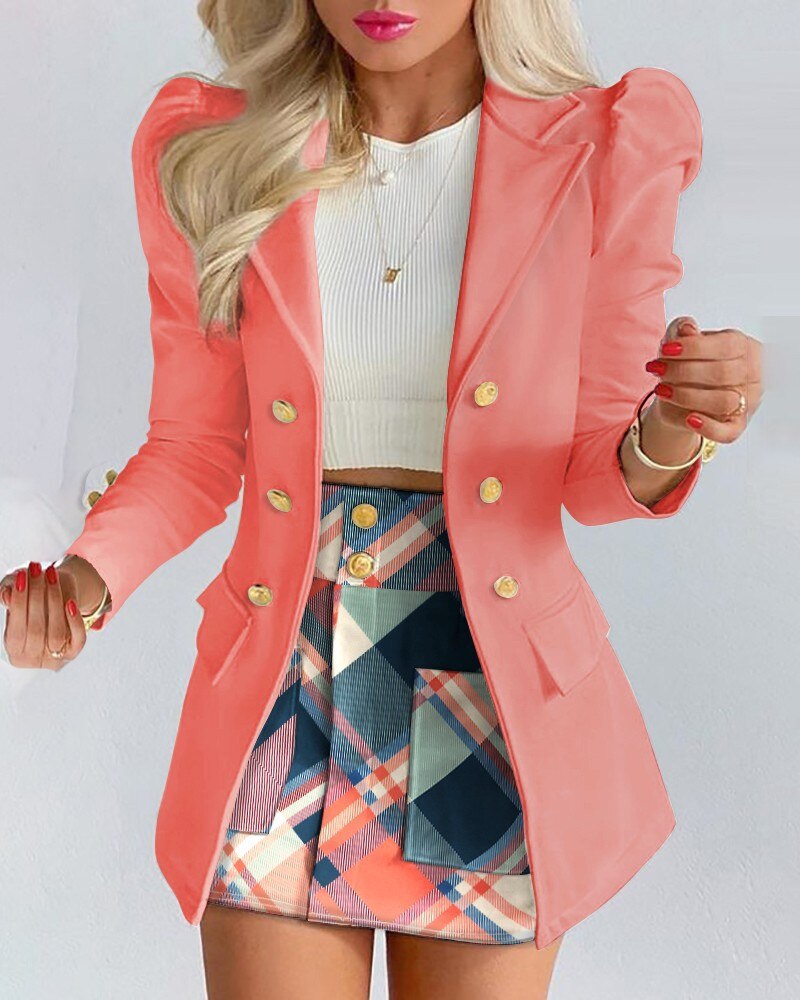 Briana - Stijlvolle 2-Delige Set Blazer en Rok