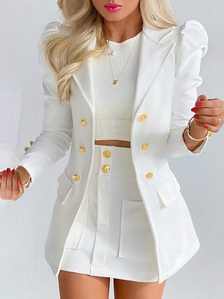 Briana - Stijlvolle 2-Delige Set Blazer en Rok