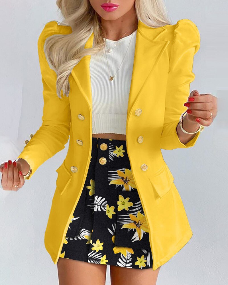 Briana - Stijlvolle 2-Delige Set Blazer en Rok