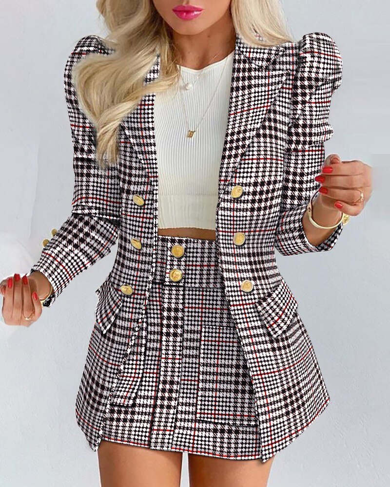 Briana - Stijlvolle 2-Delige Set Blazer en Rok