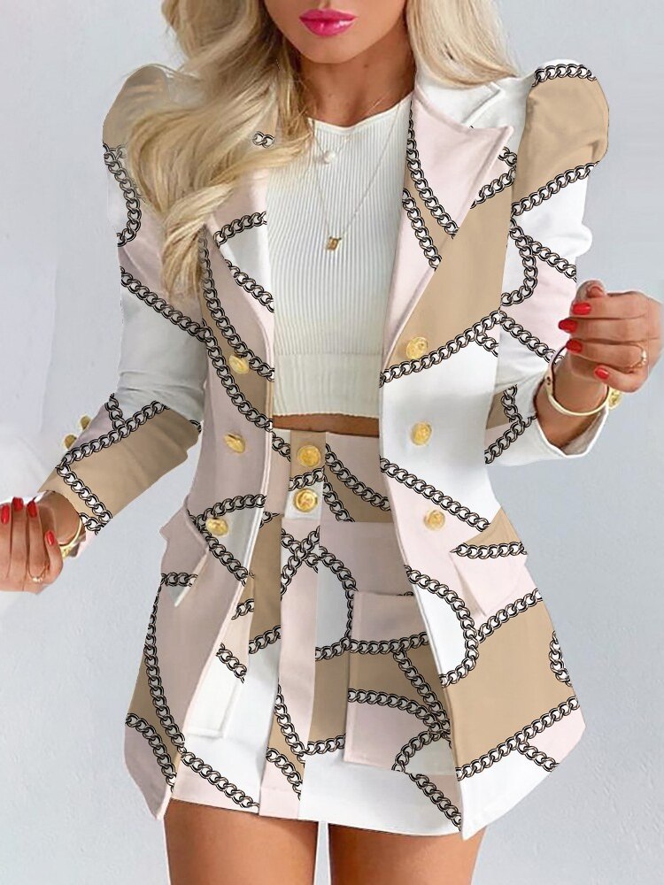 Briana - Stijlvolle 2-Delige Set Blazer en Rok