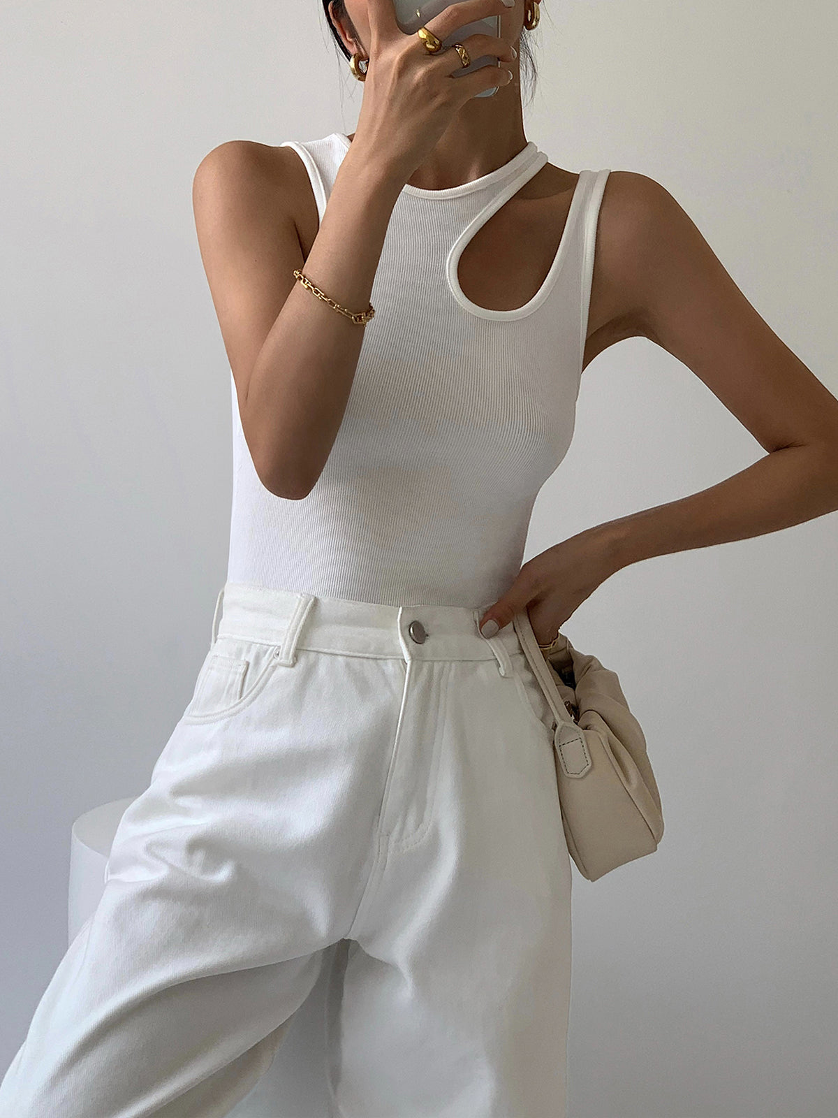 Cailey - Tanktop met Uitsparing