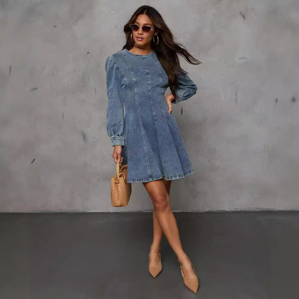 Cathaleya - Vintage Denim Jurk