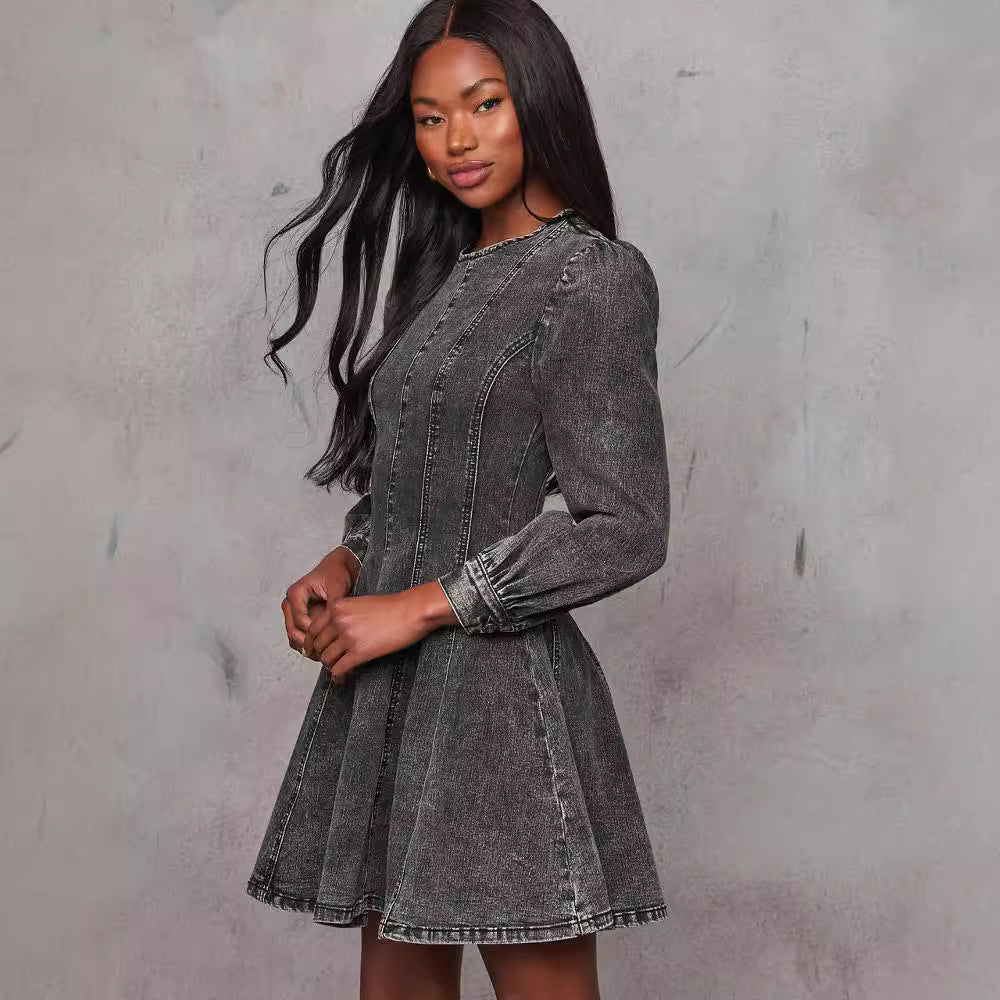 Cathaleya - Vintage Denim Jurk