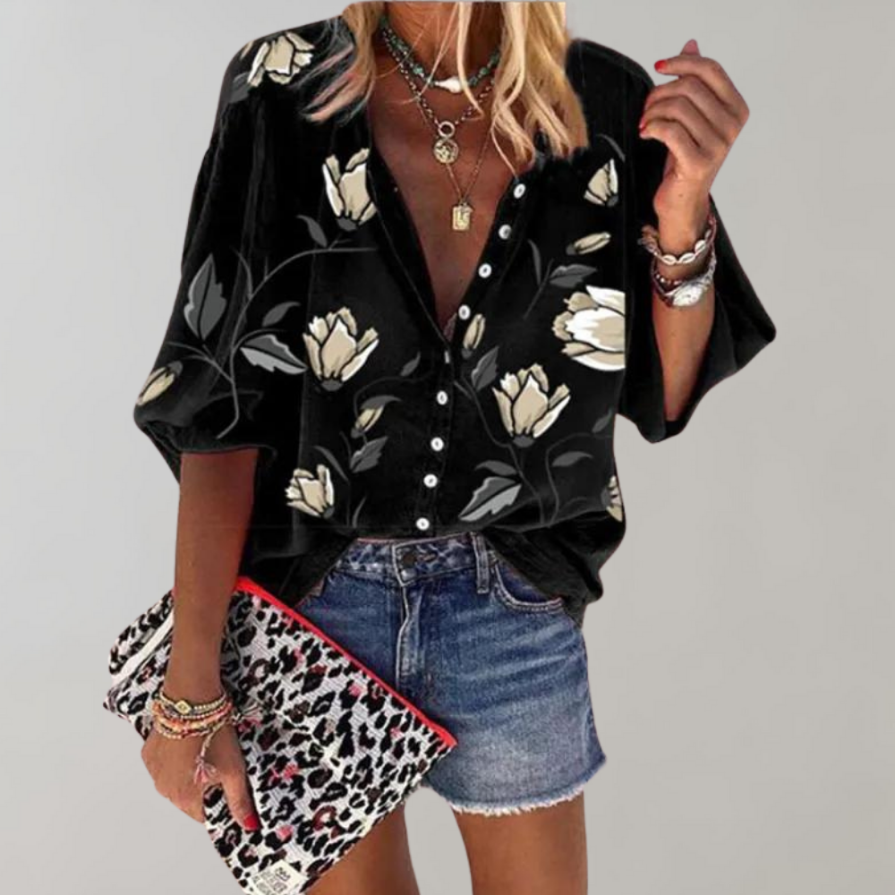 Cheyenna - Blouse met bloemenprint voor dames