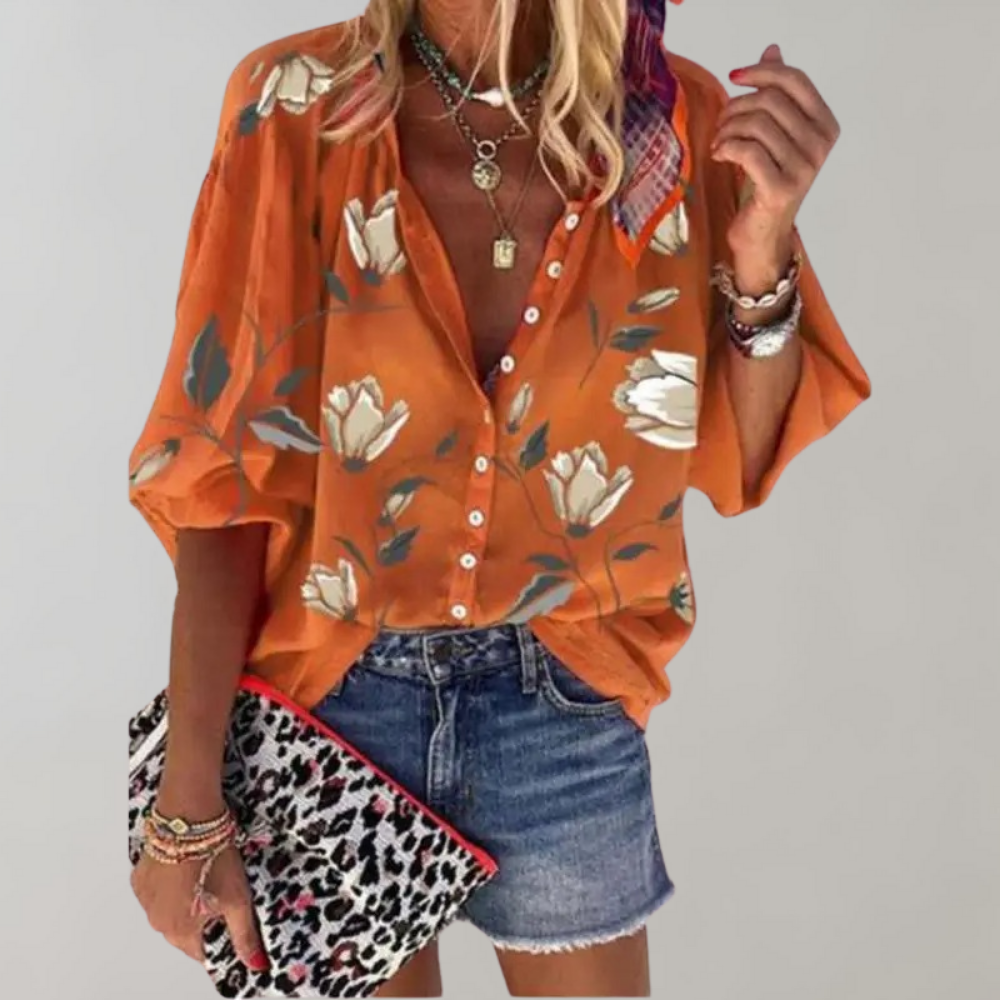 Cheyenna - Blouse met bloemenprint voor dames