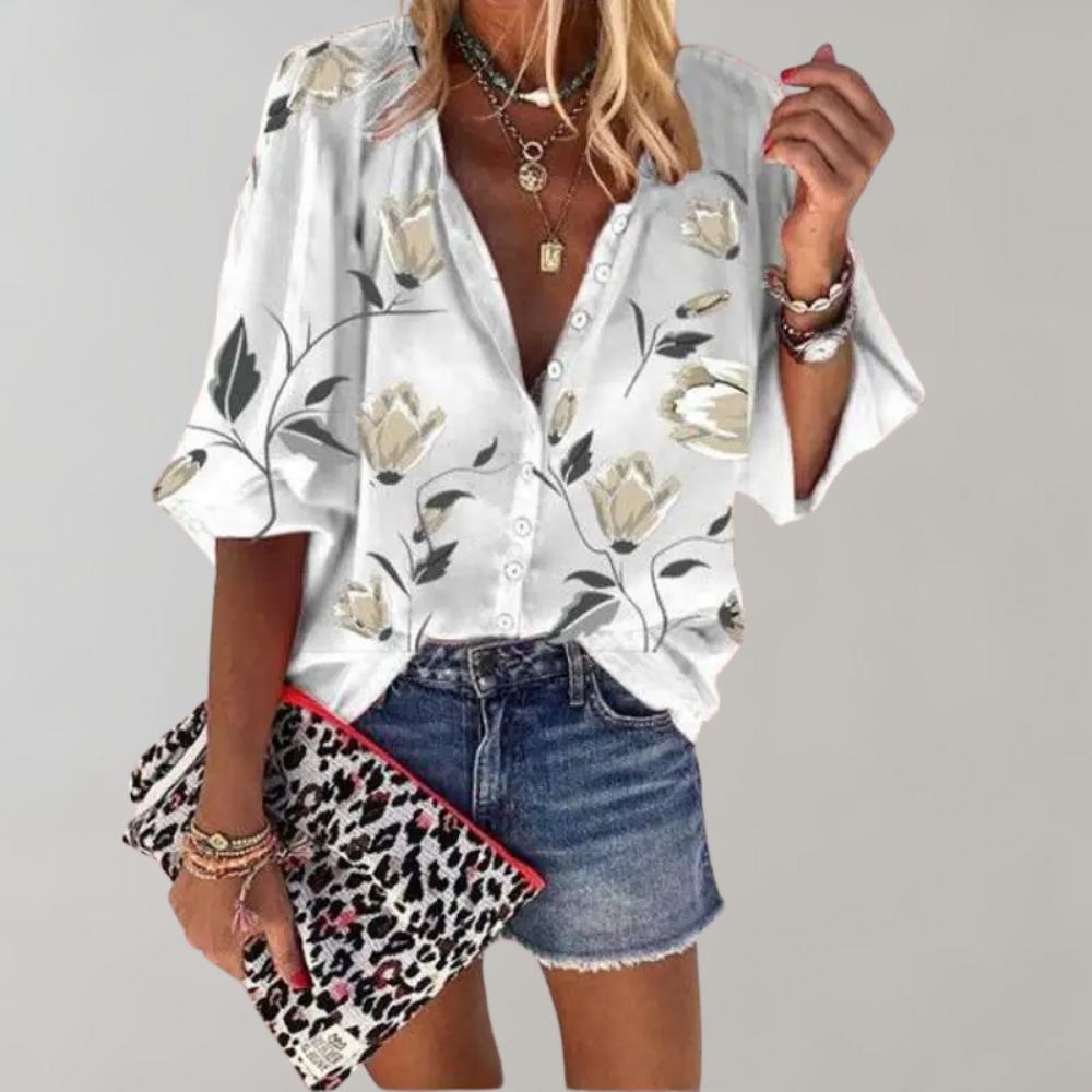 Cheyenna - Blouse met bloemenprint voor dames