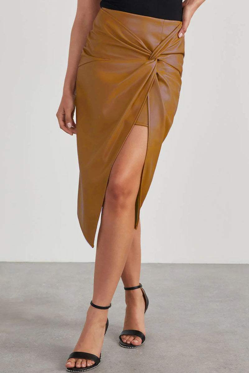 Chrisje - Open Leren Rok