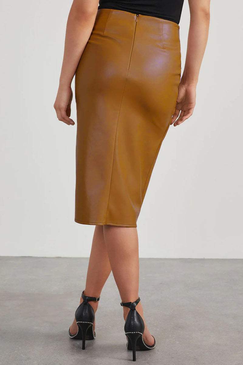 Chrisje - Open Leren Rok