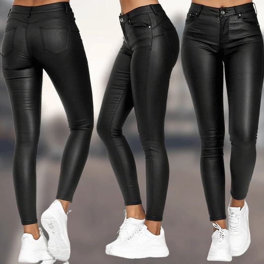 Christien - Lerenlook broek